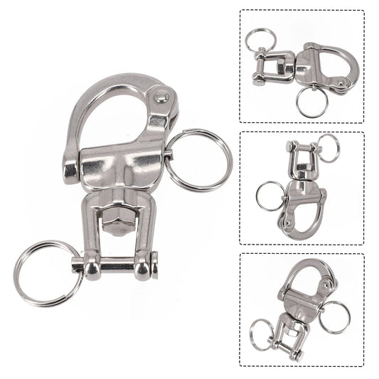 Boat Parts Swivel Shackle Sailboat Sailing Silver Spare Parts Spring Hand Drawn 316 Stainless Steel Accessories