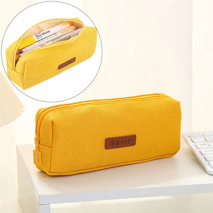Pencil Case Student Pencil Pouch Cosmetic Bag Office Stationery Korean Organizer For Student School Supplies