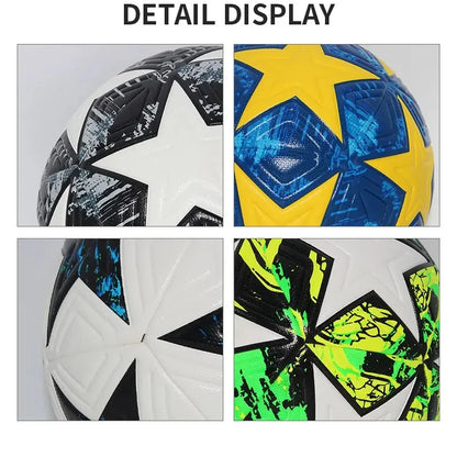 Standard Size 5 Soccer Ball Professional Outdoors Sports Match Balls Training Seamless Football High Quality PU Material