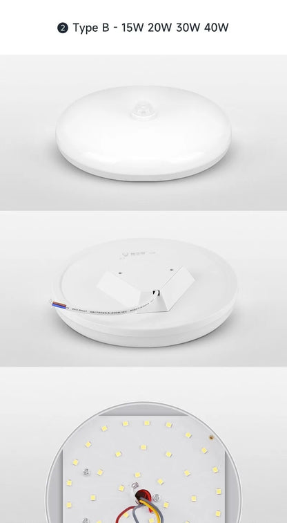 Led Ceiling Lamp With Motion Sensor 40W 30W 20W 18W 15W 12W Led Ceiling Light Fixtures For Entrance Balcony Corridor 110V 220V