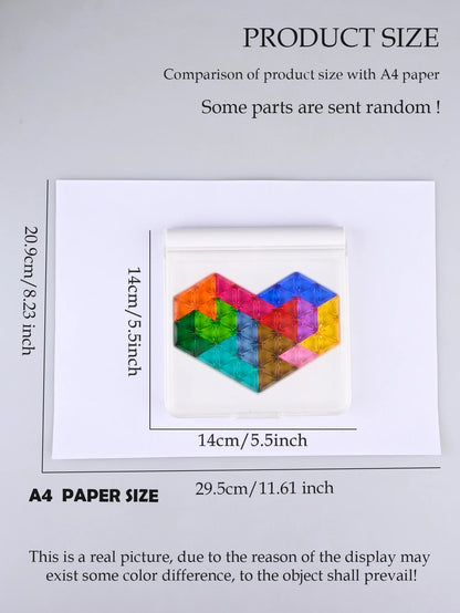 Puzzle Toys. Logical Thinking Training Fun Tabletop Games Multiple Shapes Colors, Advanced Level Gifts for Boys and Girls