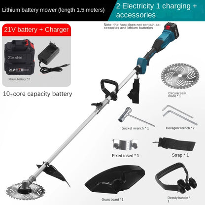 Multifunctional Lithium Battery Lawn Mower For Courtyard, Household Cordless Electric Lawn Mower, Portable Garden Lawn Mower