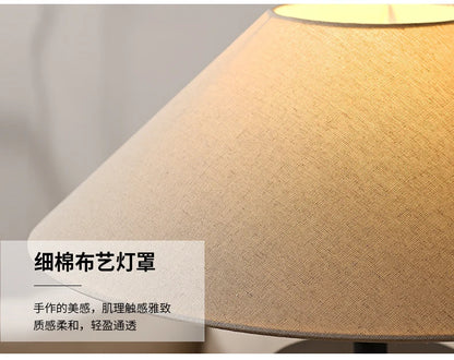 Ceramic floor lamp Wabi Sabi Style fabric lamp shade japanese floor lamp for Living Room Salon Corner Sofa Lounge Standing Light