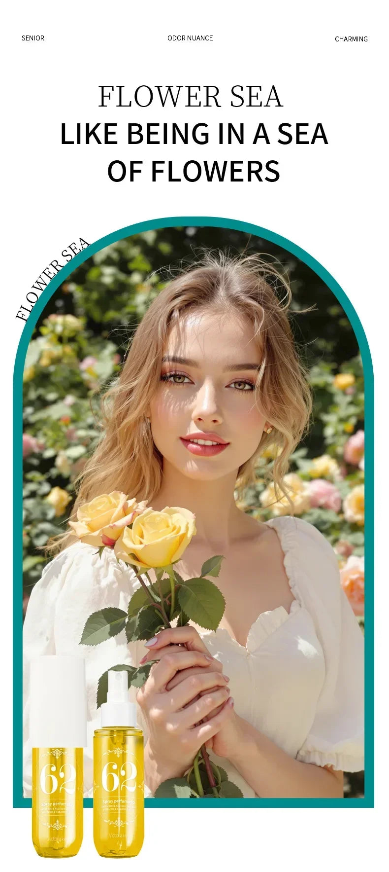 Body fragrance spray Fresh air Scent Long Fruity Non-irritating Portable Liquid Perfume Moisturizes Skin For Men And Women 90ml