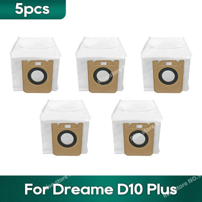 Compatible For Dreame D10 Plus / D9 Plus Robot Vacuums Spare Parts Kit Accessories Dust Bag Sack Replacement