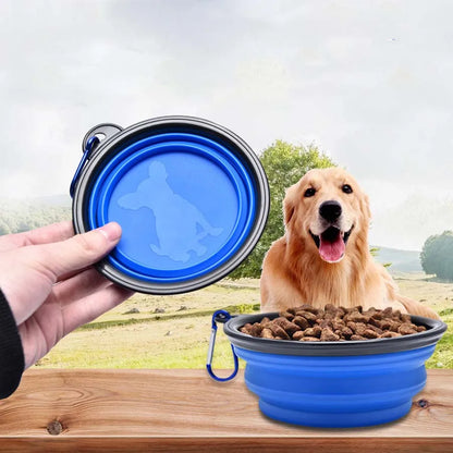1PC Collapsible Portable Dog Food Bowl, Suitable for Outdoor Drinking Water Travel Supplies Dog Food Bowl