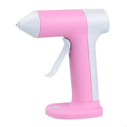 Small Cordless Hot Glues Guns Rechargeable with 2000mAh Battery Quick Heating 5 Minutes Auto Shut Off and Copper Nozzle