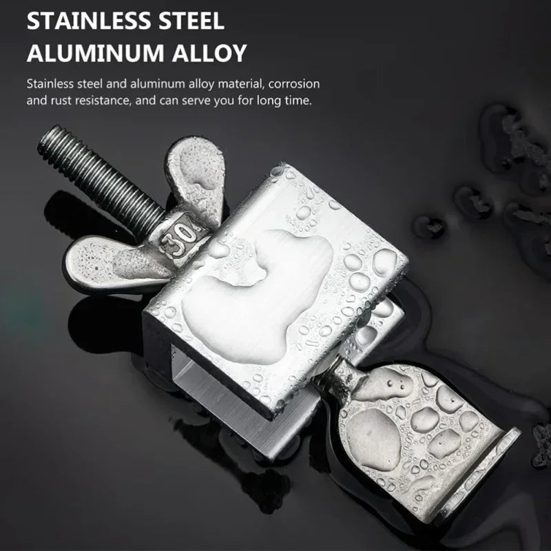 Portable Door Lock Travel Hotel Lock Dual Nut Adjustment Privacy Doors Lock Anti-Theft Door Stopper for Home Security Door Stop