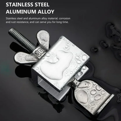 Portable Door Lock Travel Hotel Lock Dual Nut Adjustment Privacy Doors Lock Anti-Theft Door Stopper for Home Security Door Stop