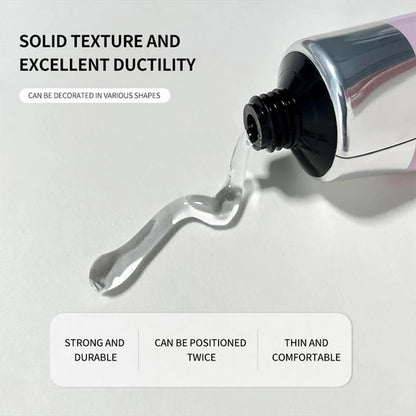 1PCS UV/LED Gel Nail Glue Crystal Clear Strong Adhesive For False Nails Rhinestone & Resin Gem Application Easy Removal