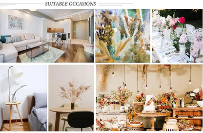 30Pcs Artificial Fake Babys Breath Bridal Flowers Bouquet Plastic Gypsophila for Wedding Reception Centerpieces Home Party Decor