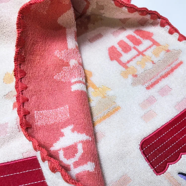 Cute 100% Cotton Embroidery Cartoon Towels Bathroom Hand Towel Batrh for Kids Adults Beach