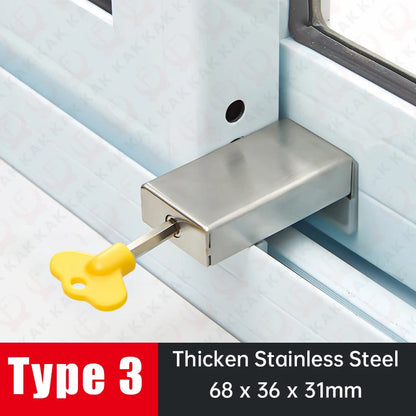 Sliding Sash Stopper Cabinet Locks Straps Doors Security Anti-theft Lock Window Sliding Door Baby Kids Child Safety Doors Lock