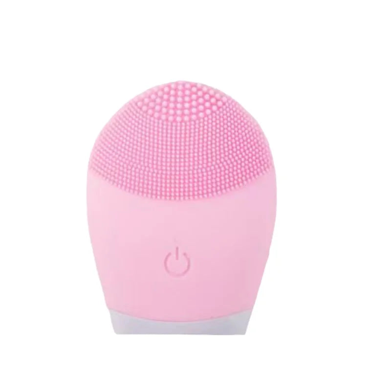 Electric Silicone Facial Cleanser Massager Skincare Massage Tool Beauty Machine Vibration Cleaning Of Pores Self Provided Batter