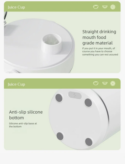 New Portable Juice Blender 600ml 12 Blades Fast Blending USB Rechargeable For Outdoor Milkshake Smoothie Electric Blender