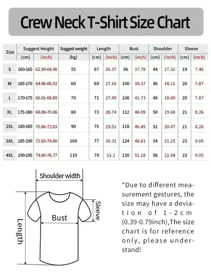 YA T-shirts Men Summer New Sports Leisure Cotton Round Neck Fashion Loose and Comfortable Clothing Gym Running Shirts Man