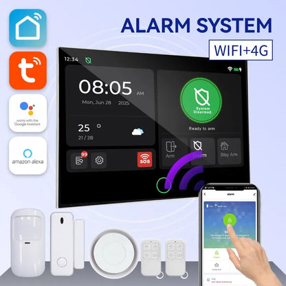 G74 Smart Home Alarma Para Hogar Tuya Alarme Smart Security Protection Casa Inteligente Alexa Home Security System