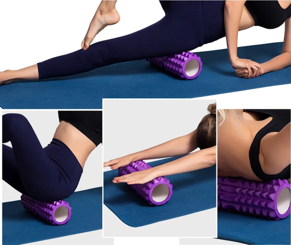 1PC Hollow Foam Massage Roller - High-Density EVA Yoga Roller for Muscle Recovery, Physiotherapy & Sports Anti-Slip Design