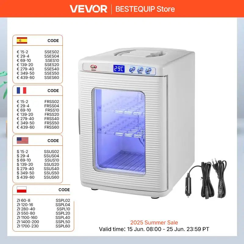 SucceBuy 25L Reptile Incubator Scientific Lab Automatic Incubator Egg Breeding Hatchery Work for Thermostats Snakes and Turtles