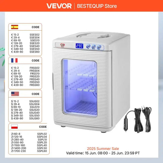 SucceBuy 25L Reptile Incubator Scientific Lab Automatic Incubator Egg Breeding Hatchery Work for Thermostats Snakes and Turtles