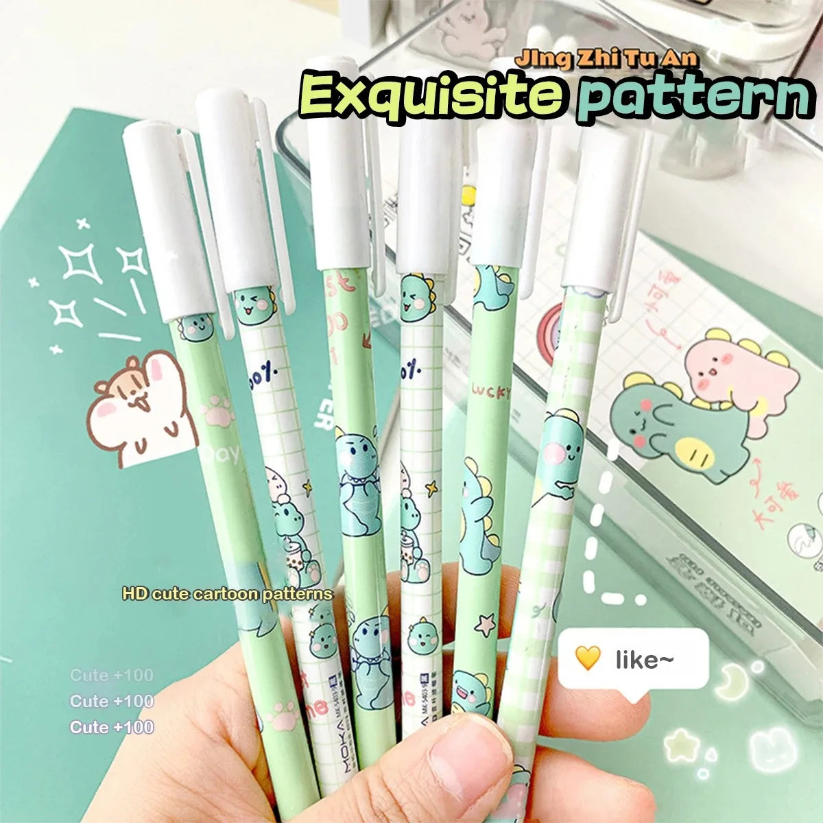 12PC 0.5mm Syringe Erasable Pen Korean Stationery Simple Kawaii Writing Pen Student Stationery Cultural and Educational Supplies
