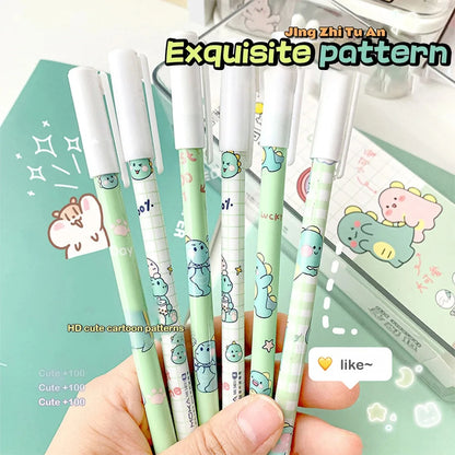 12PC 0.5mm Syringe Erasable Pen Korean Stationery Simple Kawaii Writing Pen Student Stationery Cultural and Educational Supplies