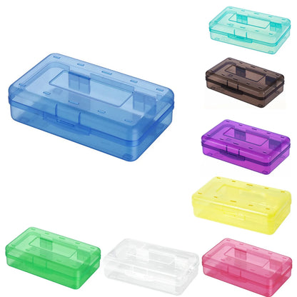 Plastic Transparent Pencil Case Large Capacity Multifunctional Student Stationery Storage Box Student Pencil Case