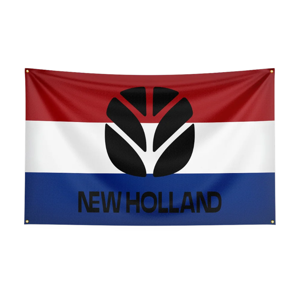 90x150CM TRACTORS New Hollands Agriculture Flag Polyester Printed Excavator Banner For Decor