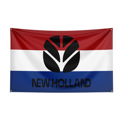 90x150CM TRACTORS New Hollands Agriculture Flag Polyester Printed Excavator Banner For Decor