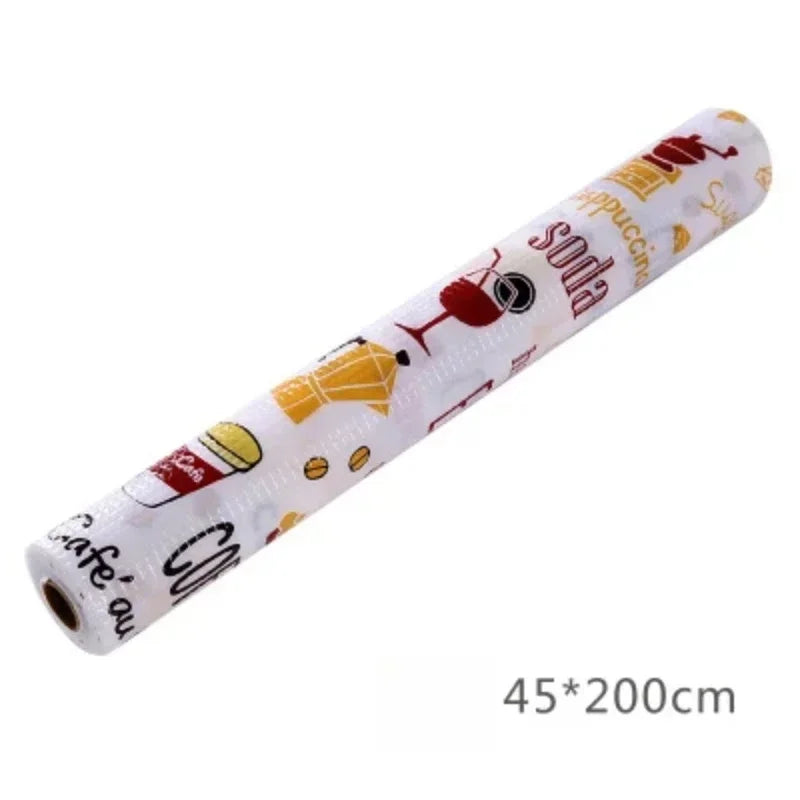 1 Roll Kitchen Table Mat Drawers Cabinet Shelf Liners Abstract Cupboard Placemat Waterproof Oil Proof Shoes Cabinet Mat