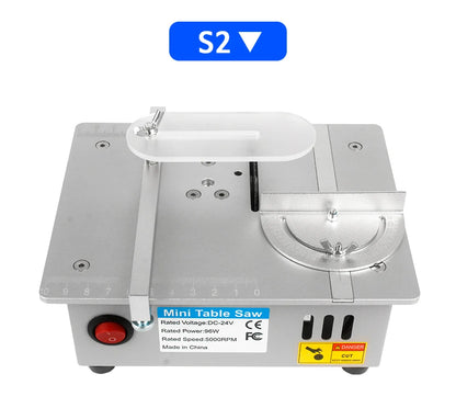 Mini Table Saw for Model Making and Crafts Compact Table Saw Benchtop Saw DIY Bench Saw Desktop Cutting Tool Hobby Saw