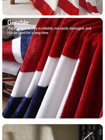 Bed blankets - Warm and plush throw for sofas, sofas, cars, and travel - machine-washed English style blankets