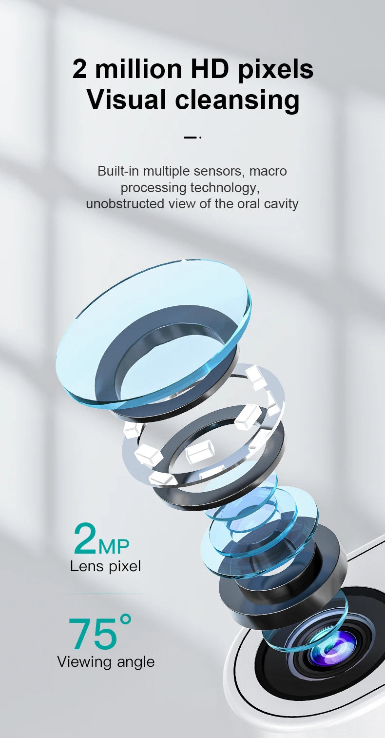 Electric Dental Scaler For Teeth 4 LED Tartar Stain Ultrasonic Tooth 1200mAh Clean Stone Health Care 4 Axis IPX7