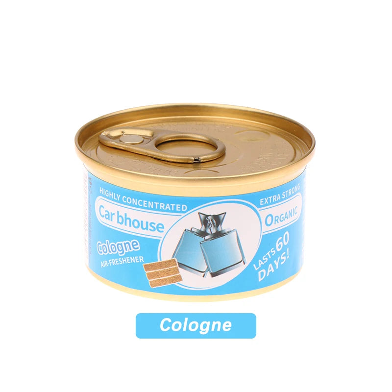 Car Air Freshener: 12 Kinds Scent | Organic Cans | Odor Eliminator Essential | Long-Lasting | Strong Fragrance | For Home/Toilet