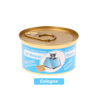 Car Air Freshener: 12 Kinds Scent | Organic Cans | Odor Eliminator Essential | Long-Lasting | Strong Fragrance | For Home/Toilet