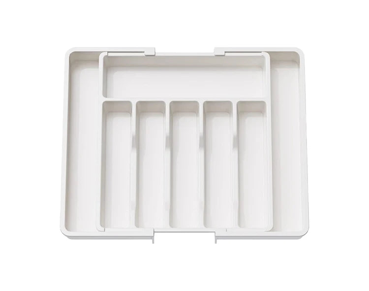 Expandable Utensil Tray Silverware Spoon Organizer Drawer Cover Adjustable Cutlery Tray Drawer Organizer Kitchen