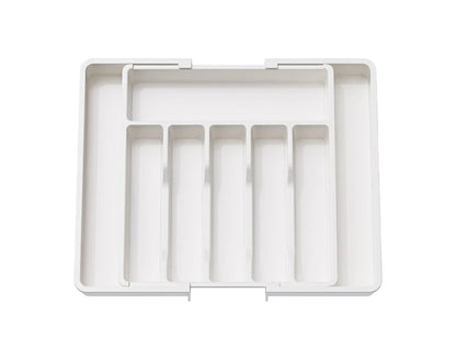Expandable Utensil Tray Silverware Spoon Organizer Drawer Cover Adjustable Cutlery Tray Drawer Organizer Kitchen