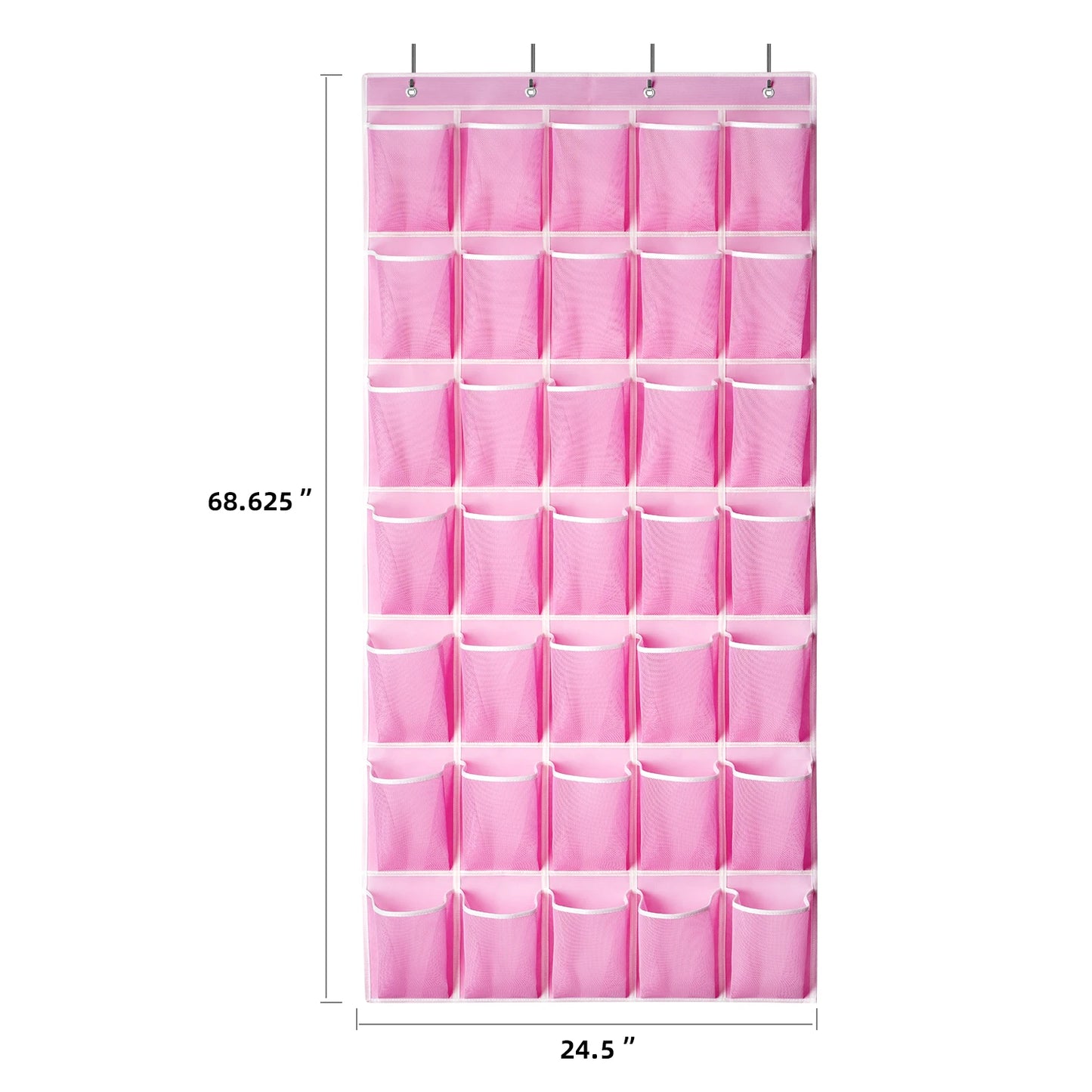 35 Pocket Wall-mounted Sundries Shoe Organiser Closet Storage Shoe Rack Mesh Pocket Clear Hanging Over The Door Shoe Organizers