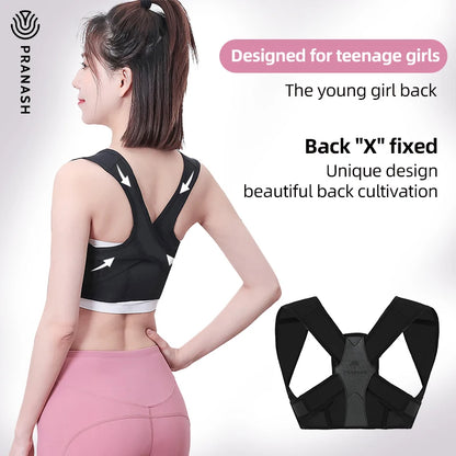 Posture Corrector for Women and Men Adjustable Upper Back Brace Shoulder Lumbar Support Belt Corset Posture Correction