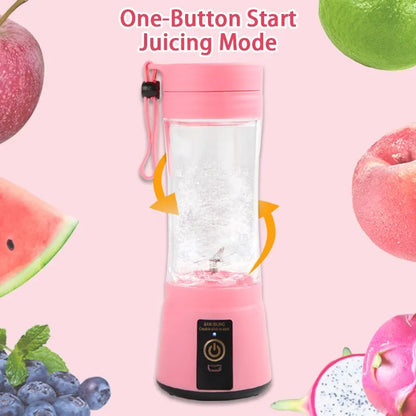 Portable Fruit Juice Blenders Summer Personal Electric Mini Bottle Home USB 6 Blades Juicer Cup Machine For Kitchen Dropshipping