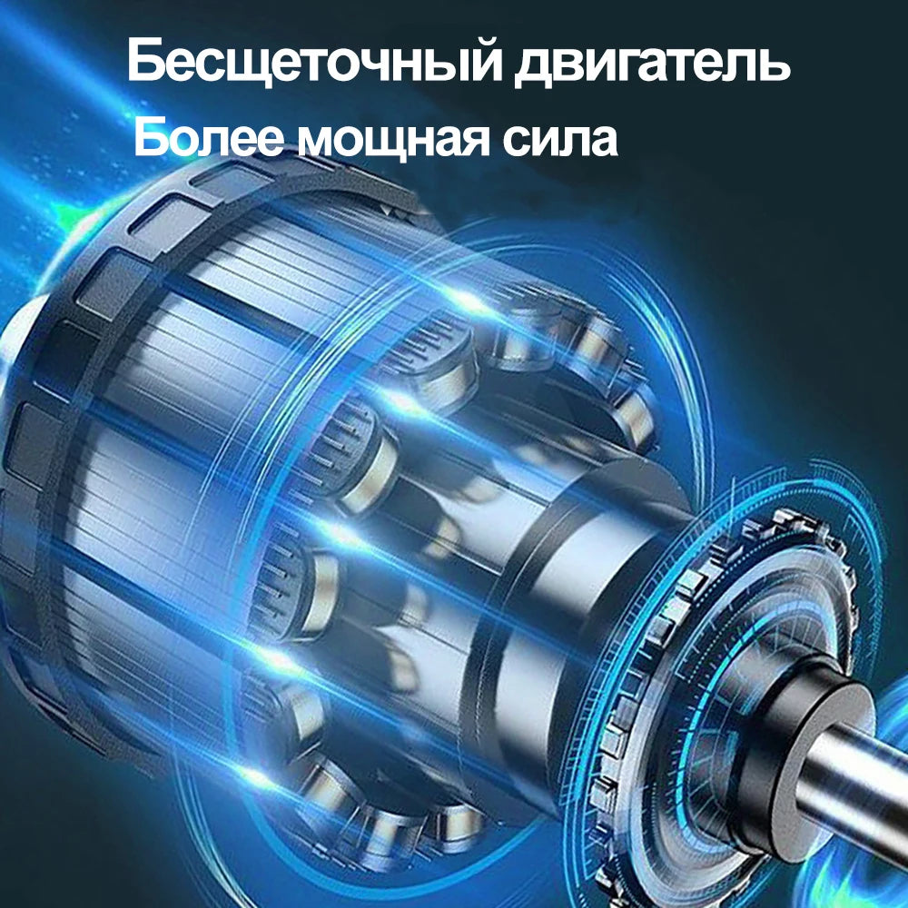 Cordless Handheld Brushless Lawn Trimmer, Powerful Garden Trimmer, 21V, 1300W, 9 Inch