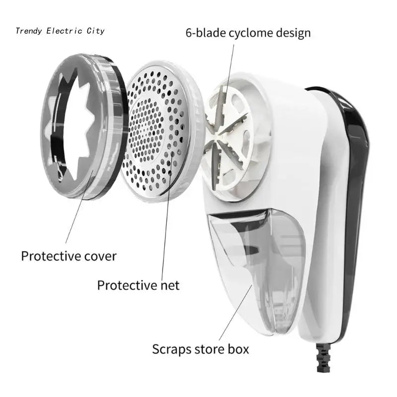 R9CD Lint Remover Clothes Fuzz Pellet Trimmer Machine Portable Charge Fabric Shaver Remover for Clothes Spools Removal