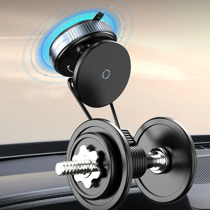 Magnetic Vacuum Car Mount Phone Holder 360° Rotatable Car Mobile Phone Holder for Car/Gym/Mirror/Shower/Smooth Surface Parts