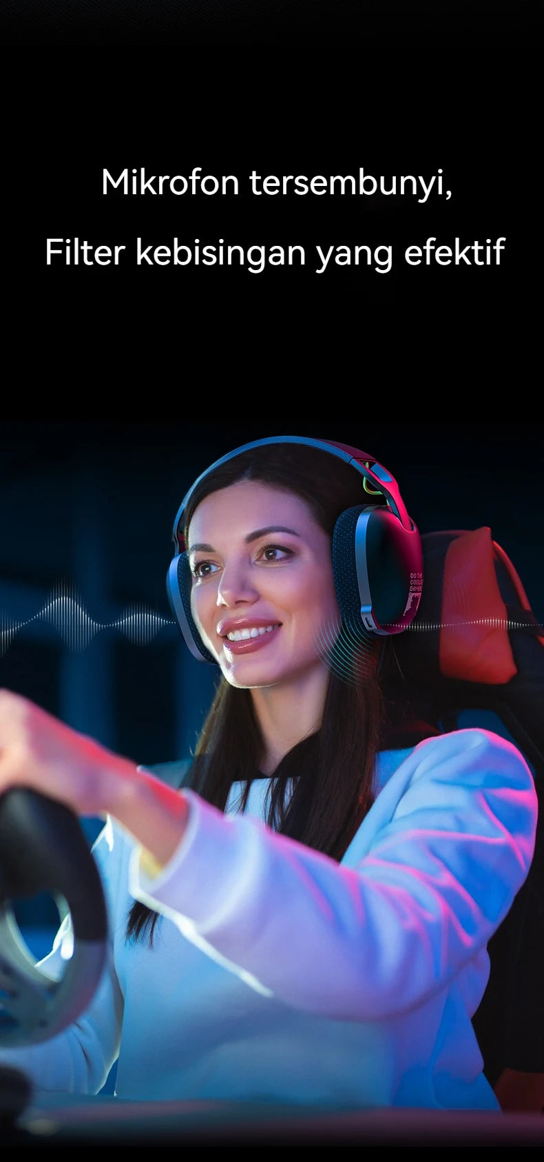 ONIKUMA 2024 New Three-mode Headset Gaming Headset Wireless Gaming Headset Player Headset Stereo Headset Ultra-long Battery Life