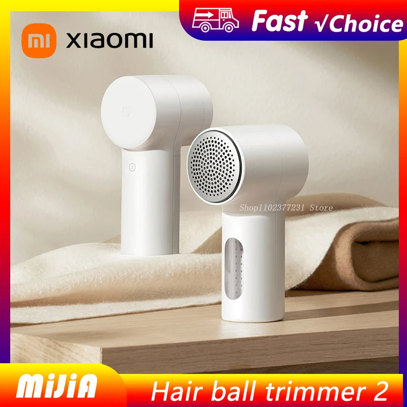 XIAOMI MIJIA Lint Remover 2,Fabric Shaver Clothes,180min Battery,6-Blade Strong Suction,USB Rechargeable,Fluff Pellet Removers