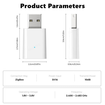 Tuya ZigBee Signal Repeater USB Signal Amplifier Extender ZigBee Gateway Smart Home Devices Smart Automation For Smart Life New