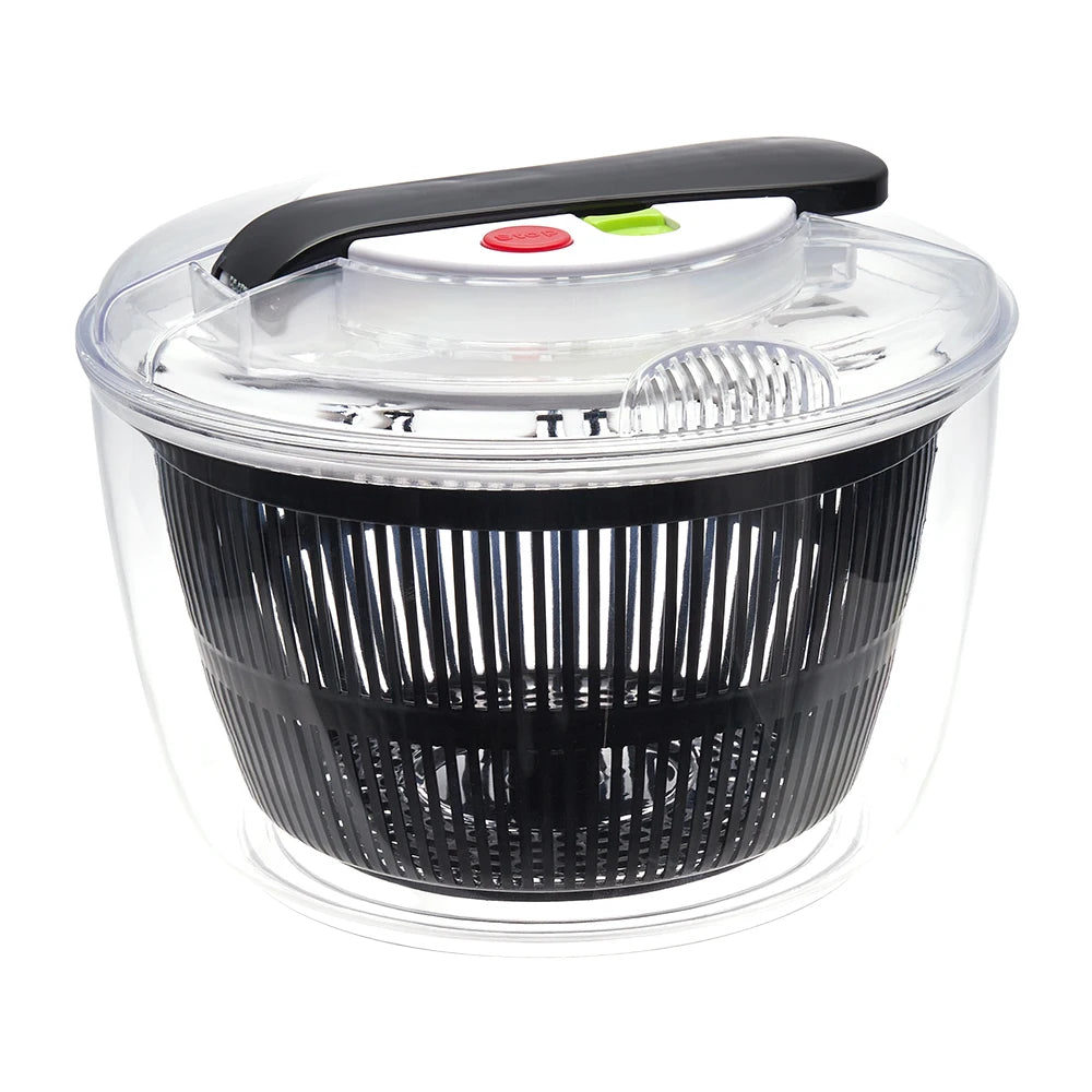 【Lifeideas】5L Salad Spinner Large Salad Sowl With Lid One-handed Easy Press Salad Spinner Washer Dryer Drainer Mixer