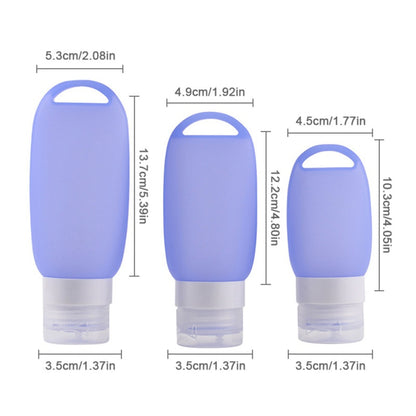40/60/90ML Silicone Travel Bottles Leak Proof Refillable Travel Accessories Toiletries Containers Travel Cosmetic Tube #