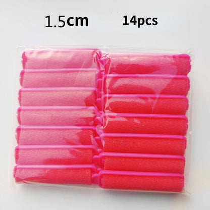 6-14Pcs/Lot Sponge Hair Rollers Foam Hair Roller Sleeping Hair Curlers Flexible Styling Curlers Sponge Curlers Random Color 2025