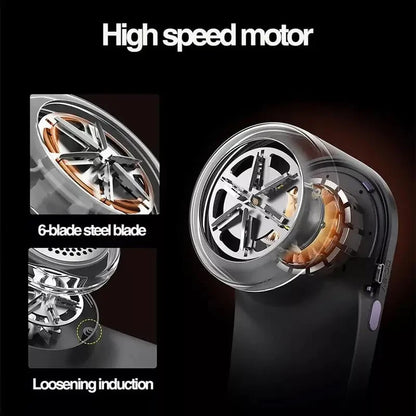 [Rechargeable Lint Remover] Portable Lint Remover Ball | USB Rechargeable Fabric Shaver & Clothes Trimmer with Digital Display,